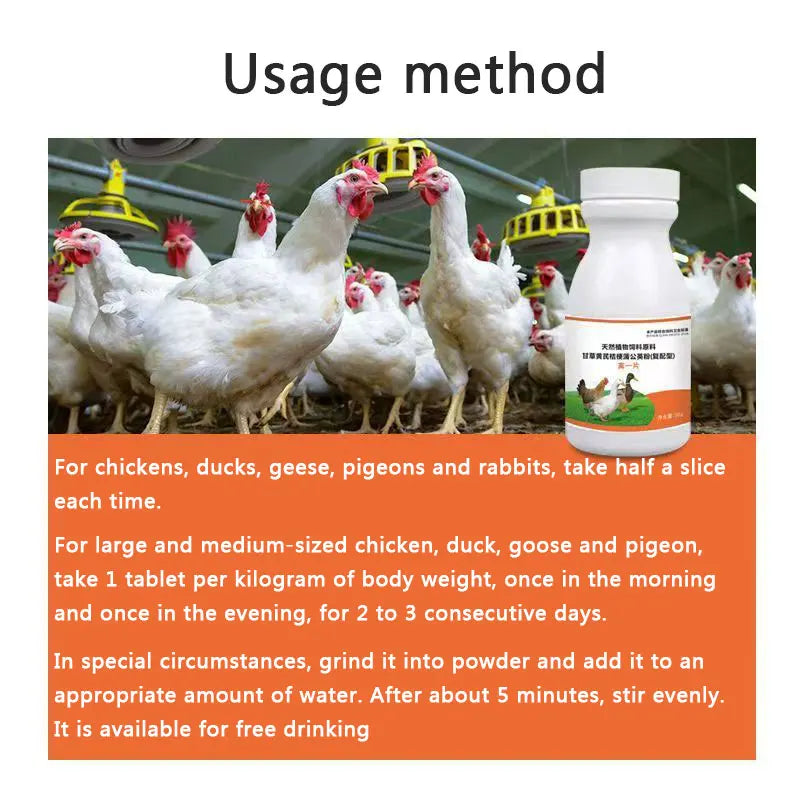 Suplemento para Aves de Corral 30g para Fiebre y Enfermedades