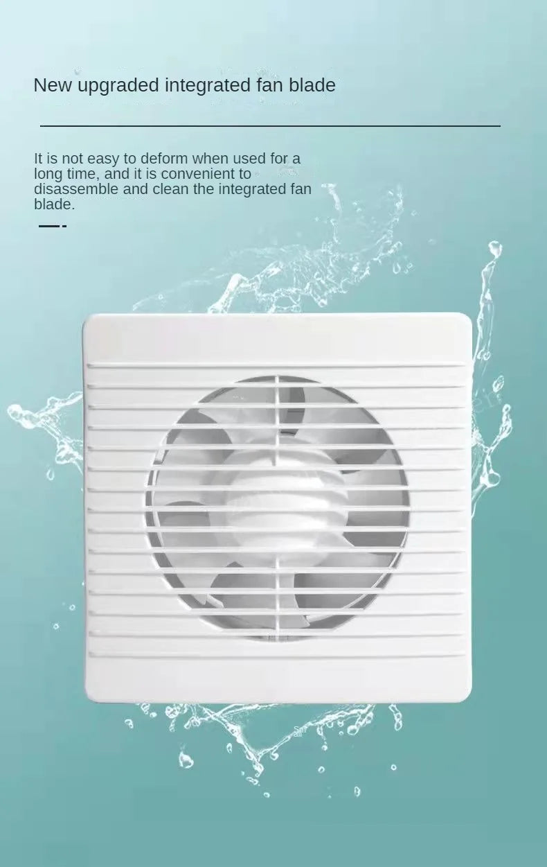 220V 4 inch 6 inch 8inch Hanging Wall White Ventilador Small Ventilator Extractor Exhaust Fans Toilet Bathroom Kitchen Fan