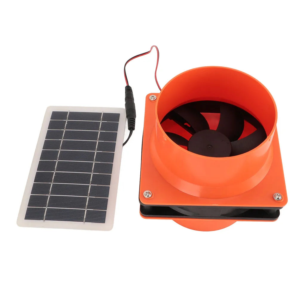 10W 12V Solar Exhaust Fan Solar Panel Ventilation Fan Kit For Chicken Coop Greenhouse Shed RVs Boats Enhances Air Circulation