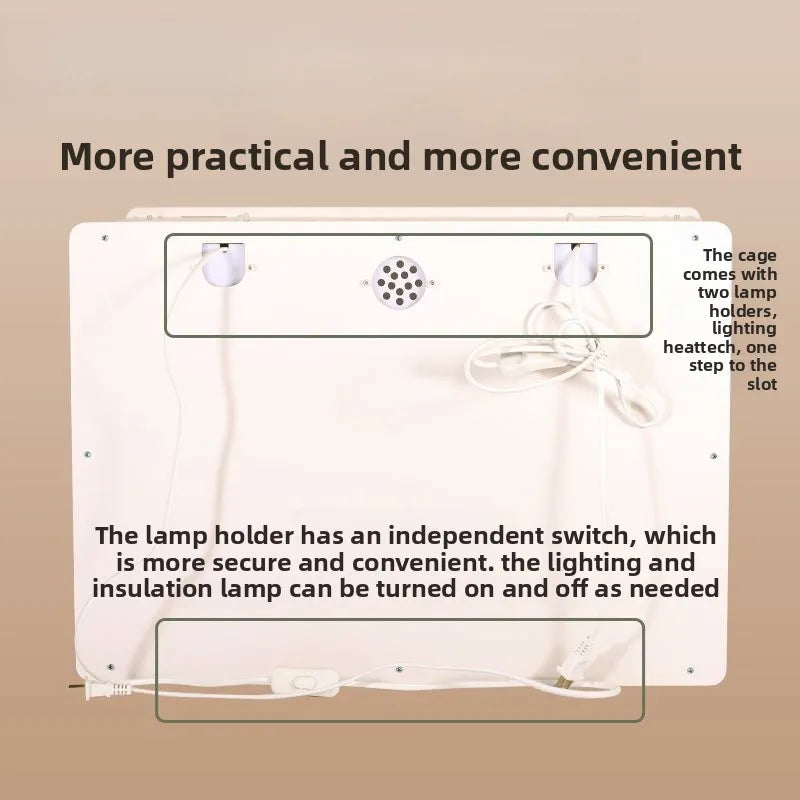 Caja de Cría para Pollitos con Temperatura Constante