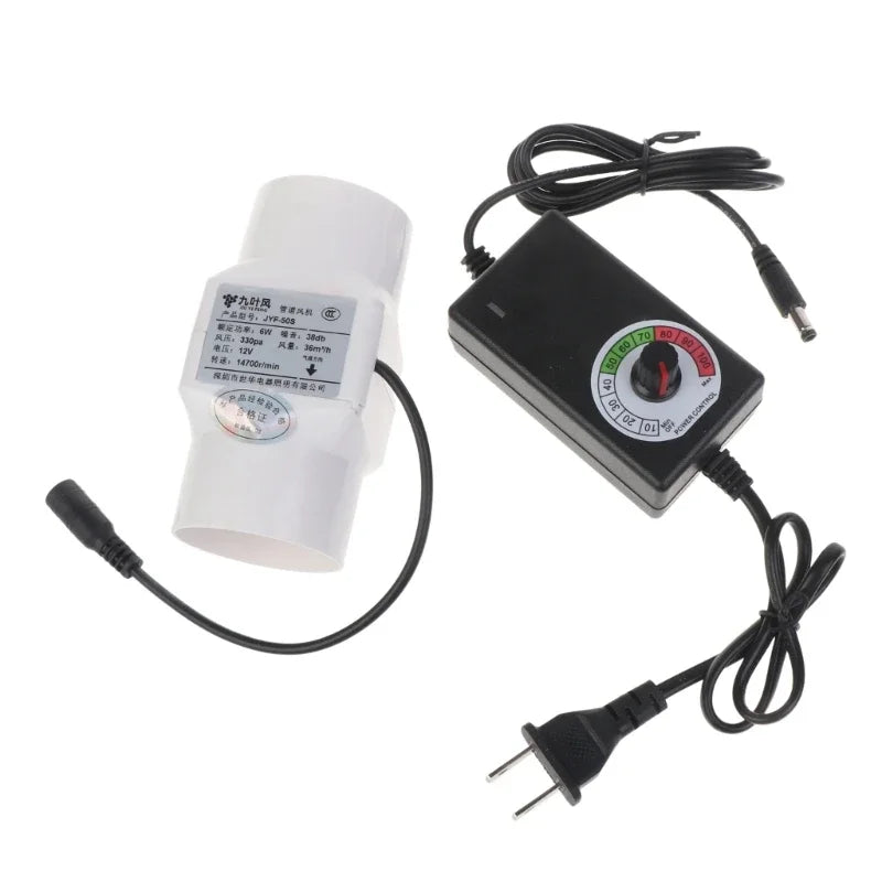 12V 2inch 50mm silence Ventilating Strong Exhaust Extractor Fan for Window Wall Bathroom Toilet Kitchen Mounted