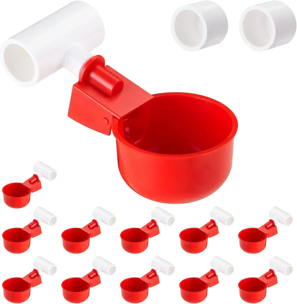 Copa Bebedero Automática con Conector PVC para Gallinas