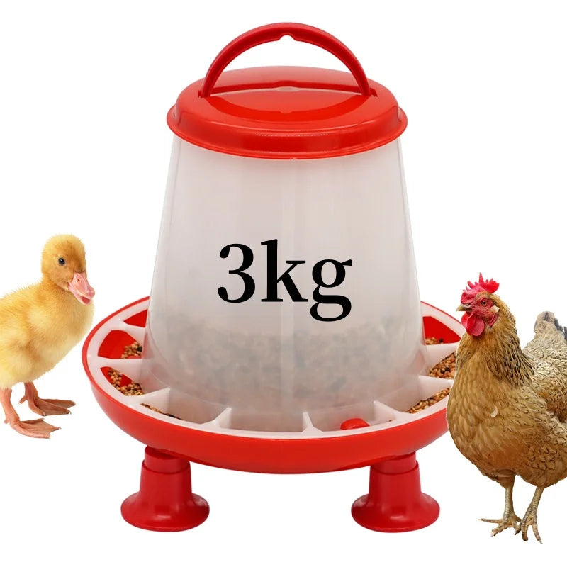 Cubo Comedero para Pollos de 3 kg