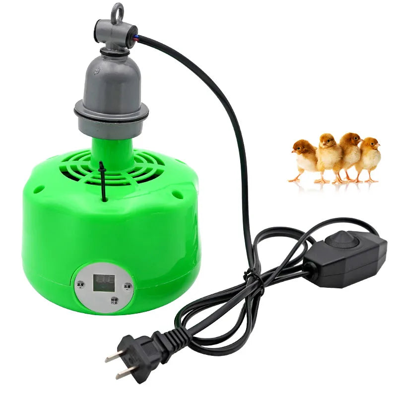 Lámpara Calefactora para Pollos y Mascotas 300W