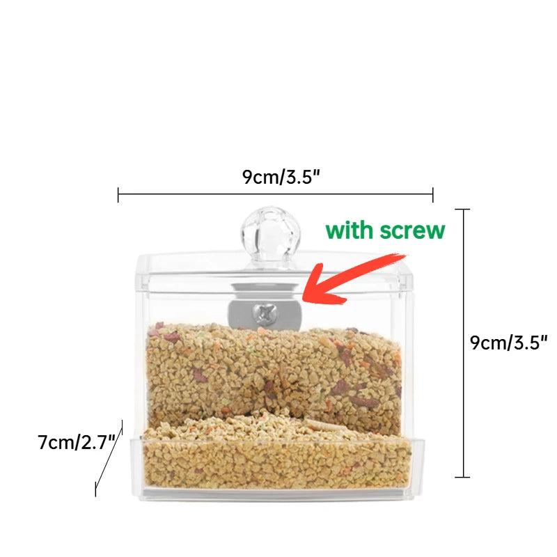 Foraging Feeder for Birds Parrot Automatic Quail Feeder Cage Bird Feeding System Cage Accessories for Parakeet Quail Pet Chicken