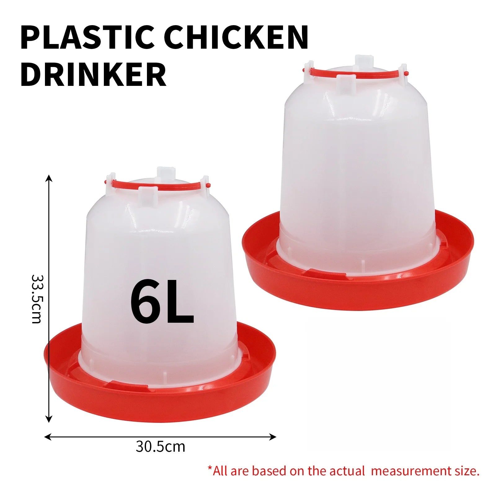 Cubo de agua automático para pollo, dispositivo de alimentación de gallina, gallo, gallina, suministro de agua de granja, 1/1, 5/2/3/4/5/6/8/11/14/16/18L