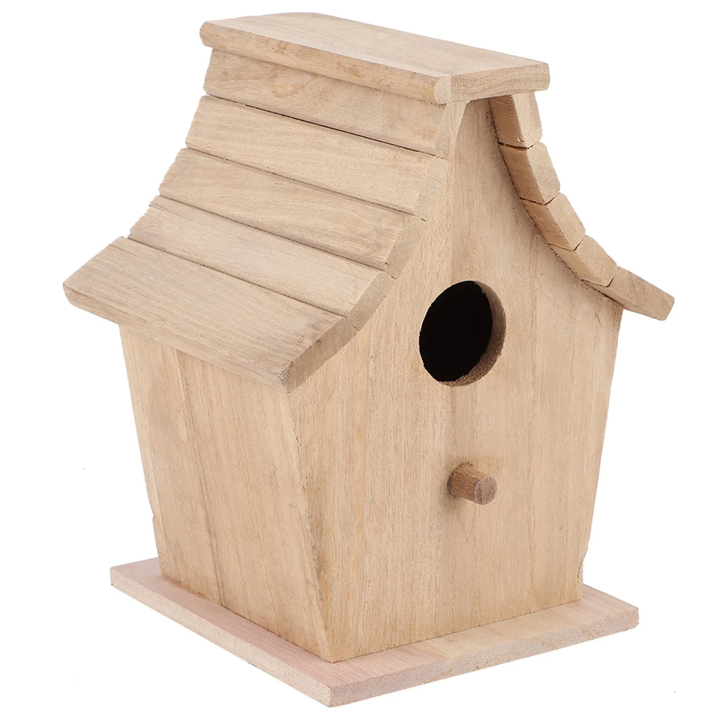 Wood Bird House Breeding Box Sturdy Hanging Bird House Pet Supplies for Parrots Budgerigar Small Birds