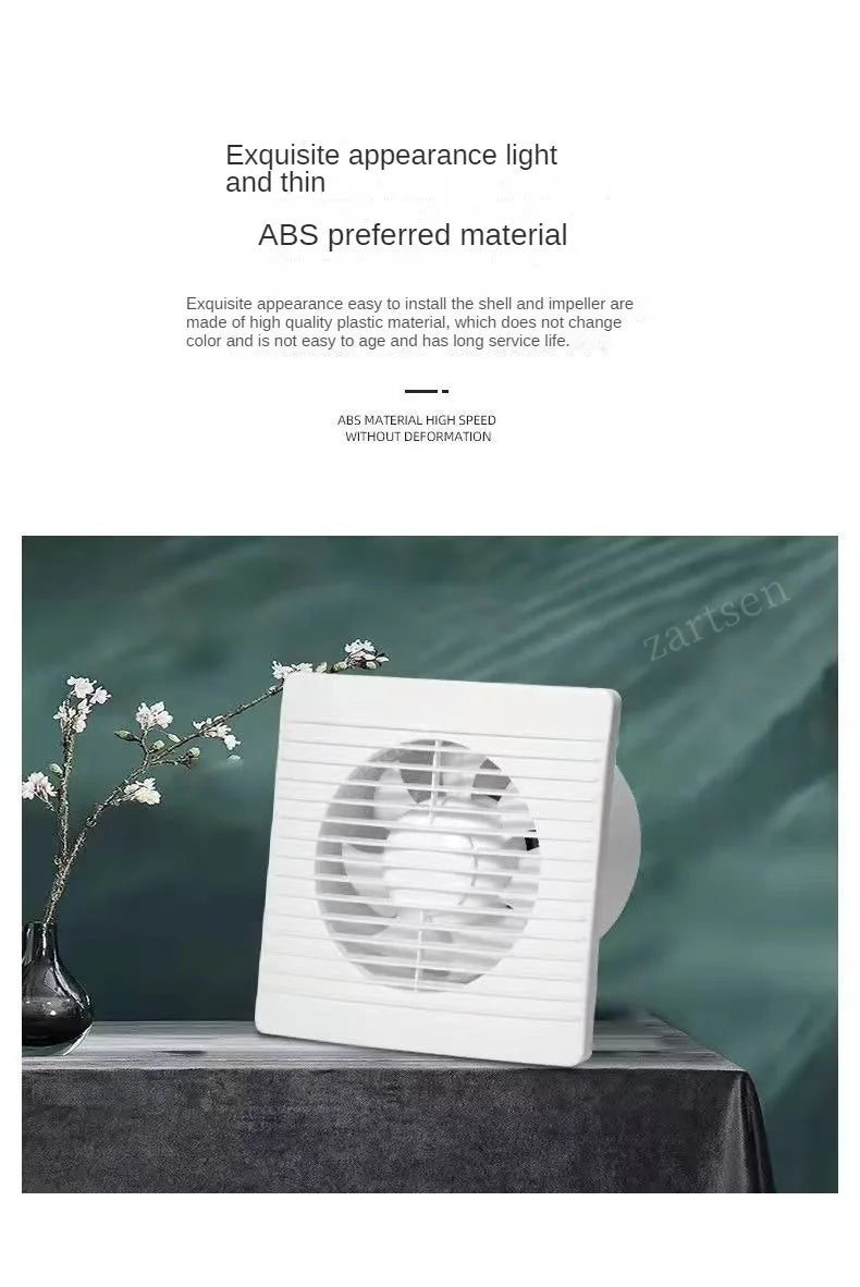 220V 4 inch 6 inch 8inch Hanging Wall White Ventilador Small Ventilator Extractor Exhaust Fans Toilet Bathroom Kitchen Fan