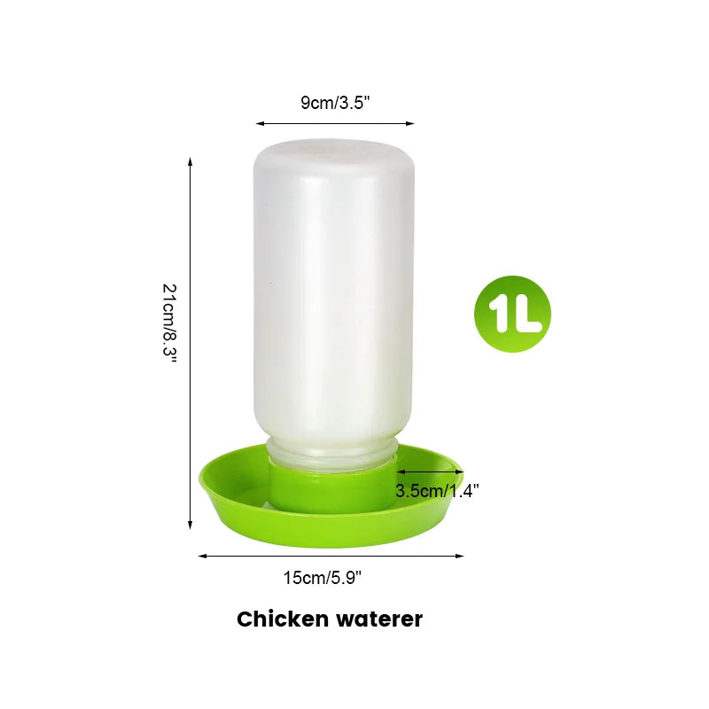 Dispensador Automático de Agua 1L para Gallinas