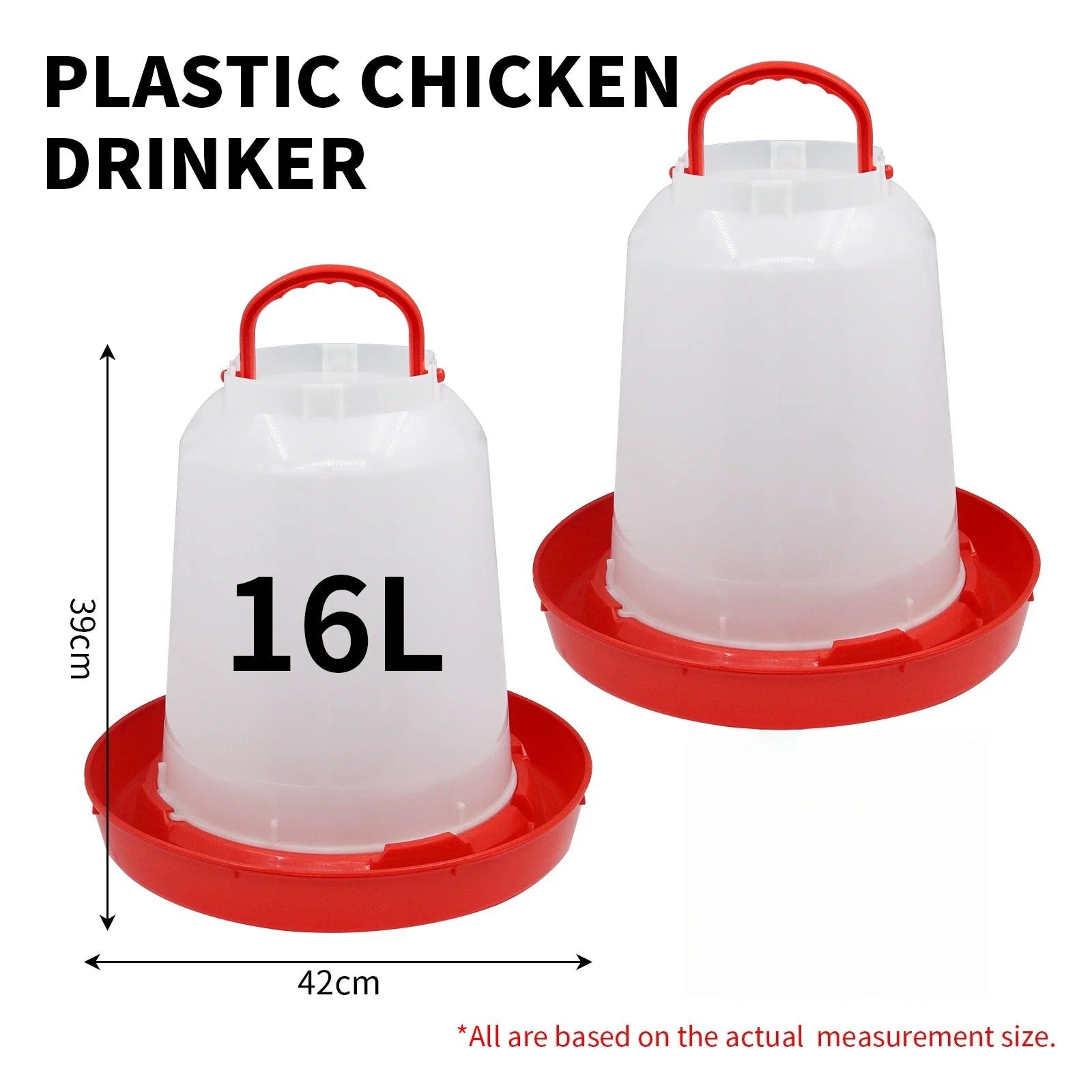 Cubo de agua automático para pollo, dispositivo de alimentación de gallina, gallo, gallina, suministro de agua de granja, 1/1, 5/2/3/4/5/6/8/11/14/16/18L