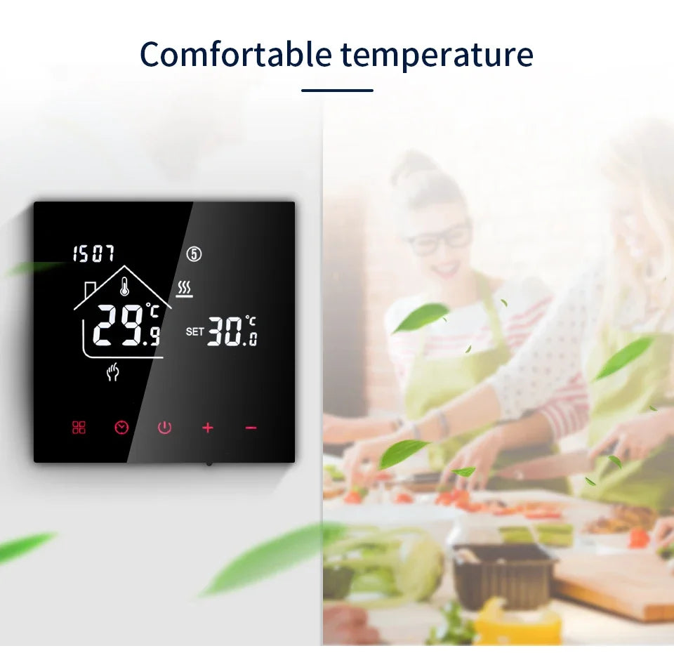 WiFi Smart Thermostat Temperature Controller Tuya Smart Life For Floor Heating Electric/Water Gas Boiler Works With Alexa Alice