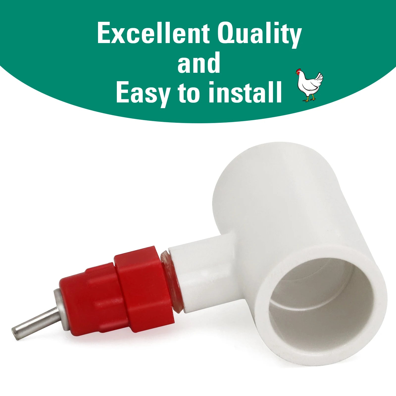 Kit Bebederos Automáticos con Niples PVC para Gallinas