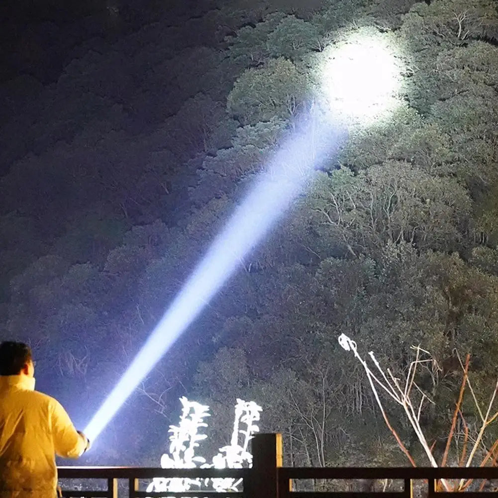 Portable Flashlight Ajustable-angle Magnetic Rechargeable Multifunctional Flashlights Outdoor Red and Blue Warning Work Lights