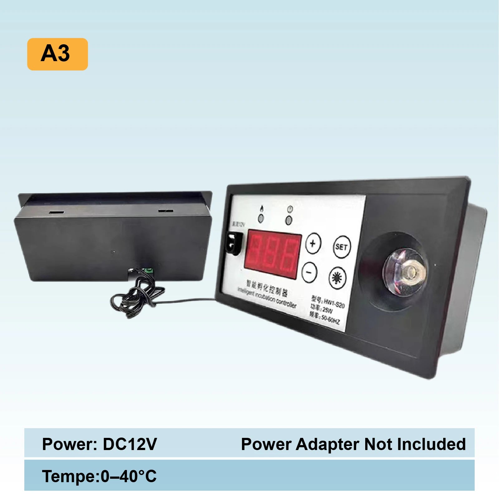 Controlador Digital de Temperatura y Humedad para Incubadora