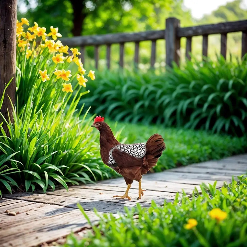 Sillín Protector y Delantal para Gallinas – 1 Unidad