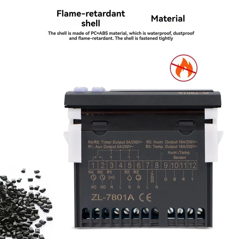 Controlador Automático de Humedad y Temperatura para Incubadora A69e