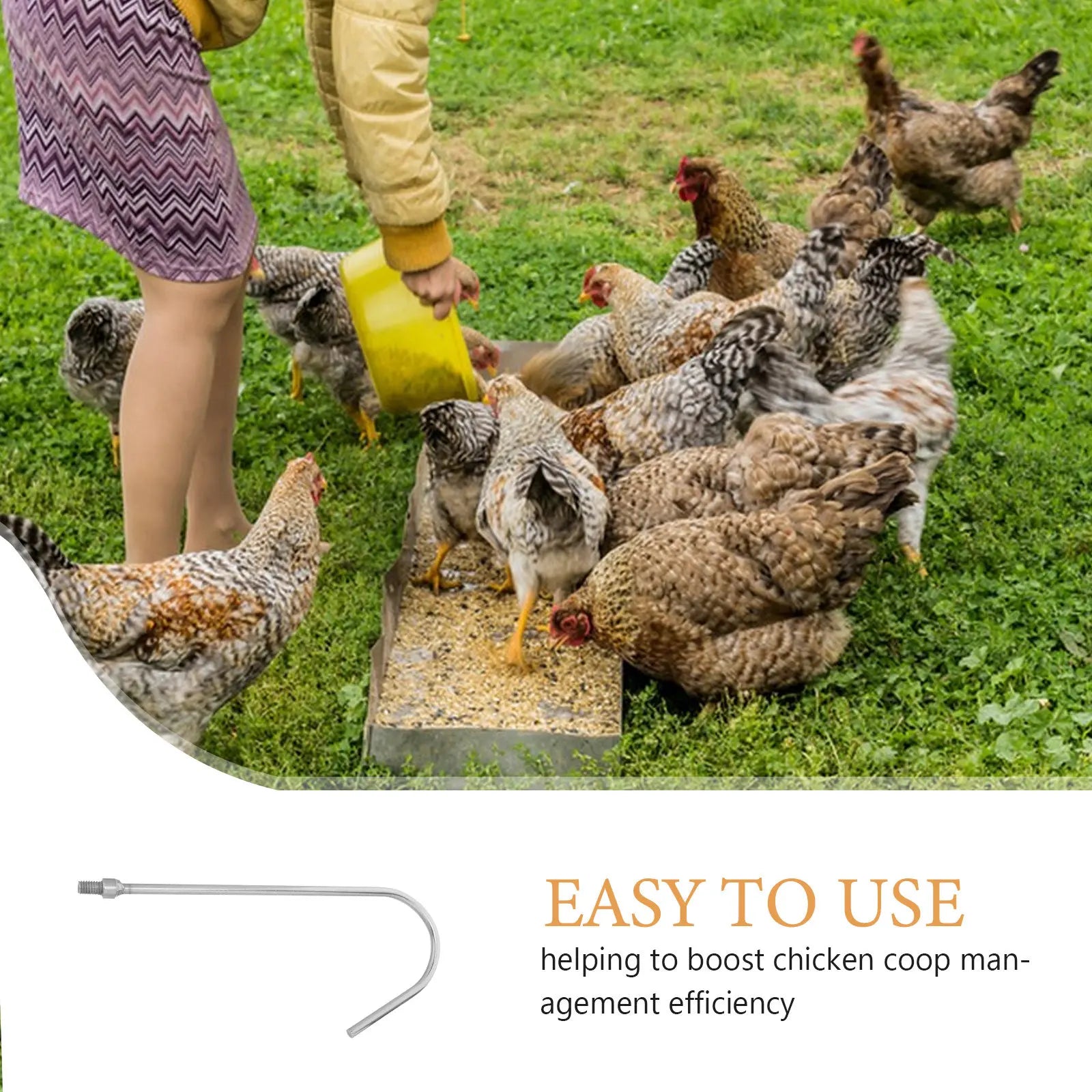 Ganchos para Atrapar Pollos – 3 Piezas