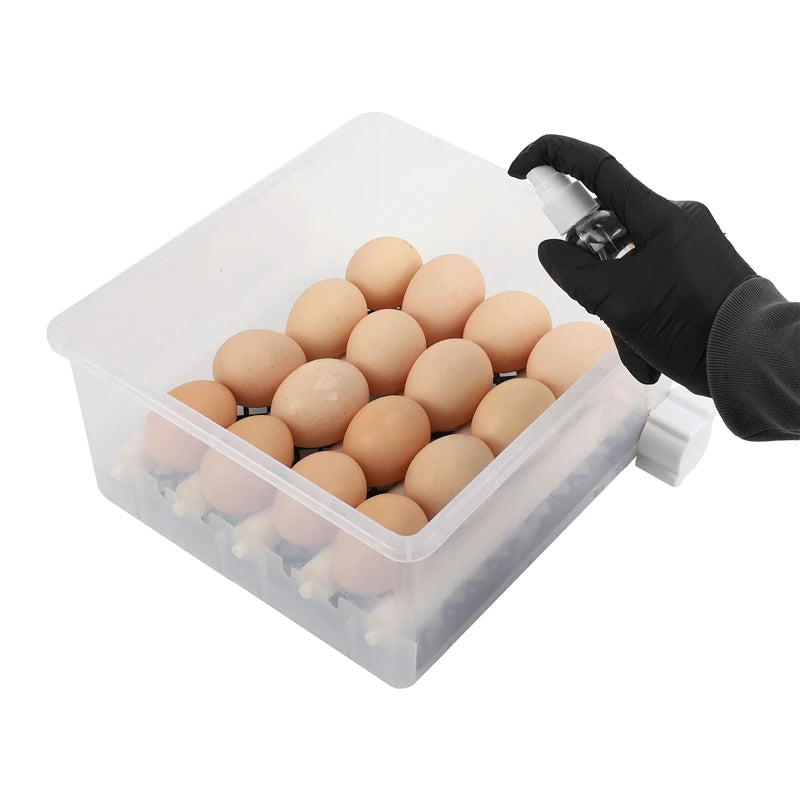 16 Eggs Farm Poultry Fully Automatic Turning Egg Incubator Dual-Electric Mini Household Brooder for Chicken Goose Duck Birds