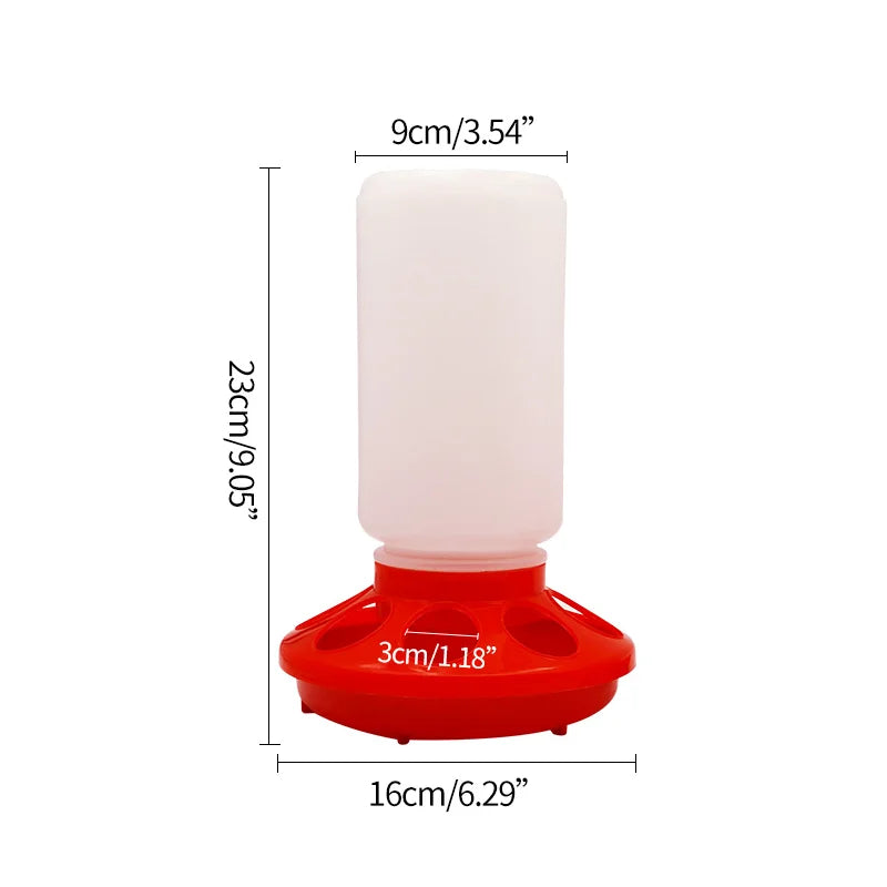 Dispensador Automático de Agua 1L para Gallinas