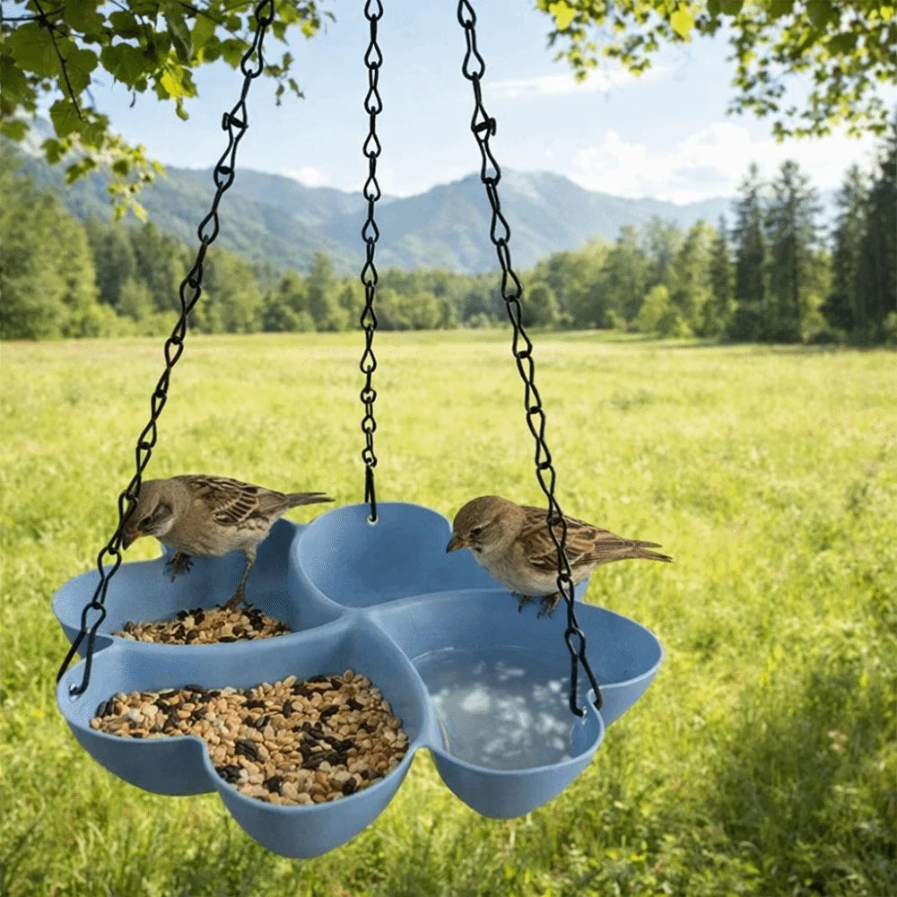 Comedero Colgante en Forma de Flor para Pájaros