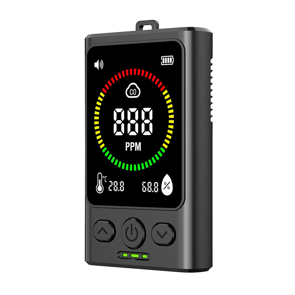 Air Quality Detector Portable Carbon Monoxide Alarm Anti Poisoning Monitoring Leak Detection Device Display Analyzer Tools