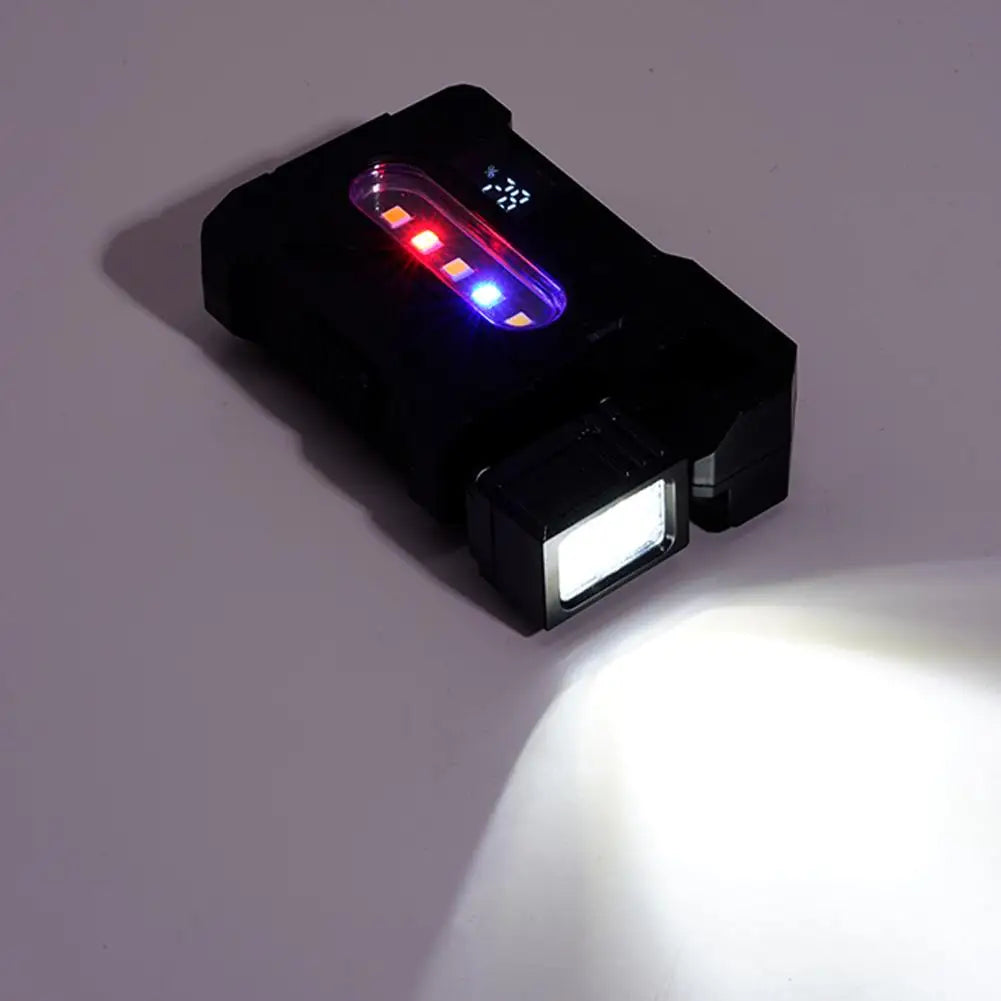 Portable Flashlight Ajustable-angle Magnetic Rechargeable Multifunctional Flashlights Outdoor Red and Blue Warning Work Lights