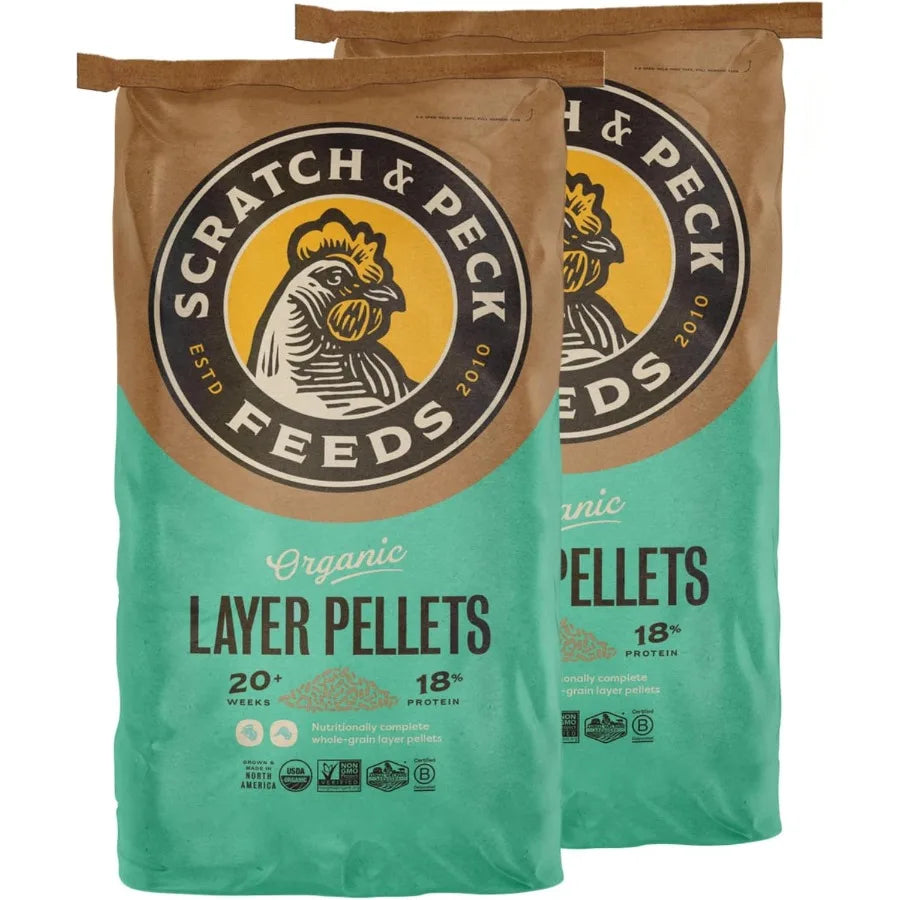 Pellets Orgánicos 18% para Gallinas Ponedoras 2x25 lb