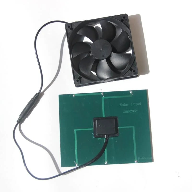 Ventilador Solar 6V 3.5W para Gallinero y Casa de Mascotas