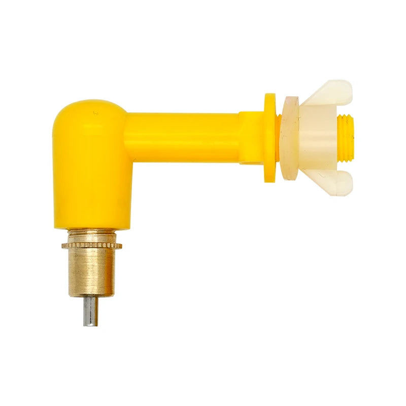 New Chicken Water Nipple Drinkers Rabbit Quail Chicks Turkeys Ducks Poultry Water Nipples Leak-Proof Automatic Spring Type 5 Pcs