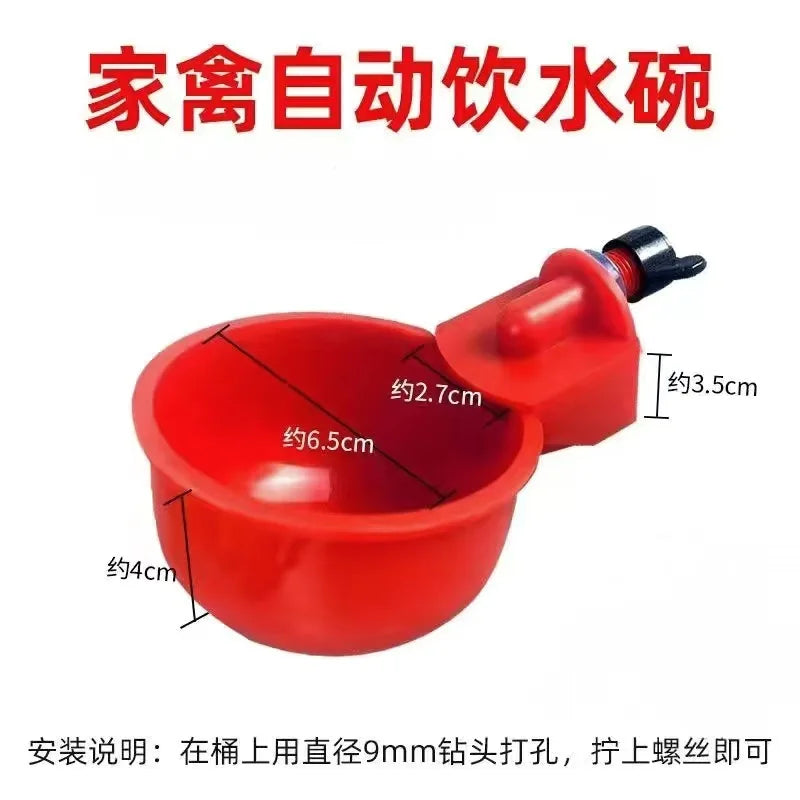 Kit de Tazas Automáticas de Agua para Pollos