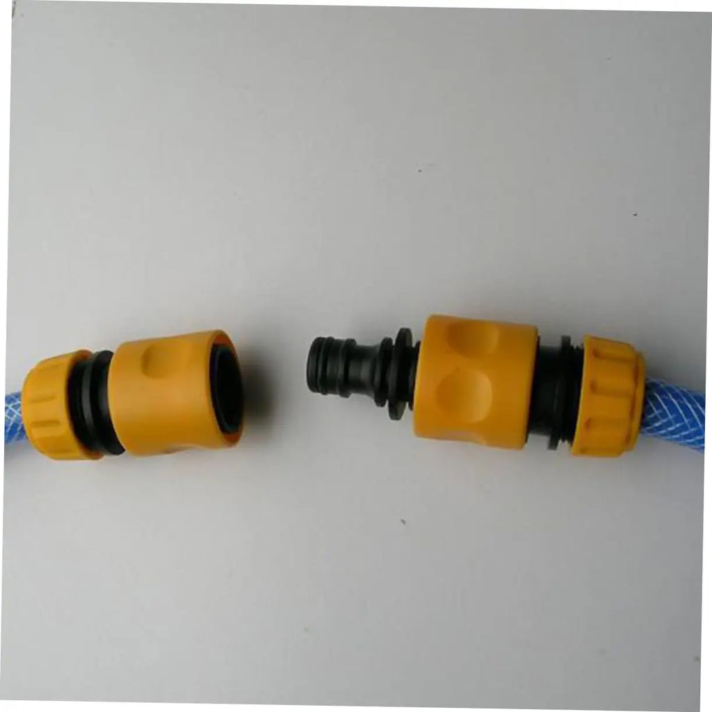 2 Way Garden Hose Connector Joiner Coupler Watering Water Pipe Tap Male Black Watering Equipment Garden watering Hose Connector