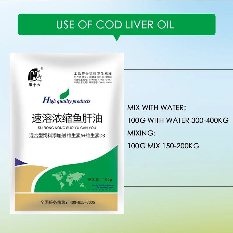 Vitamina ADE Concentrada 100g para Gallinas y Pollos