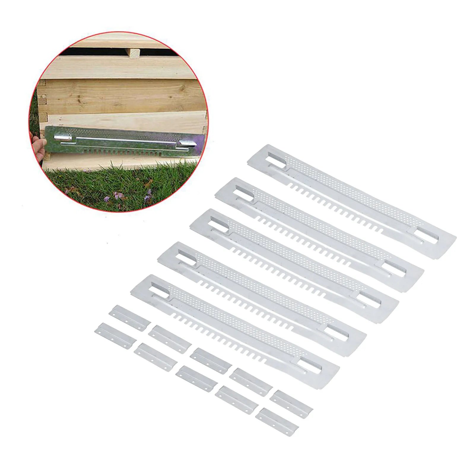 Beehive Travel Gate Galvanized Iron Nontoxic Detachable Escapeproof Hives Entrance Reducer