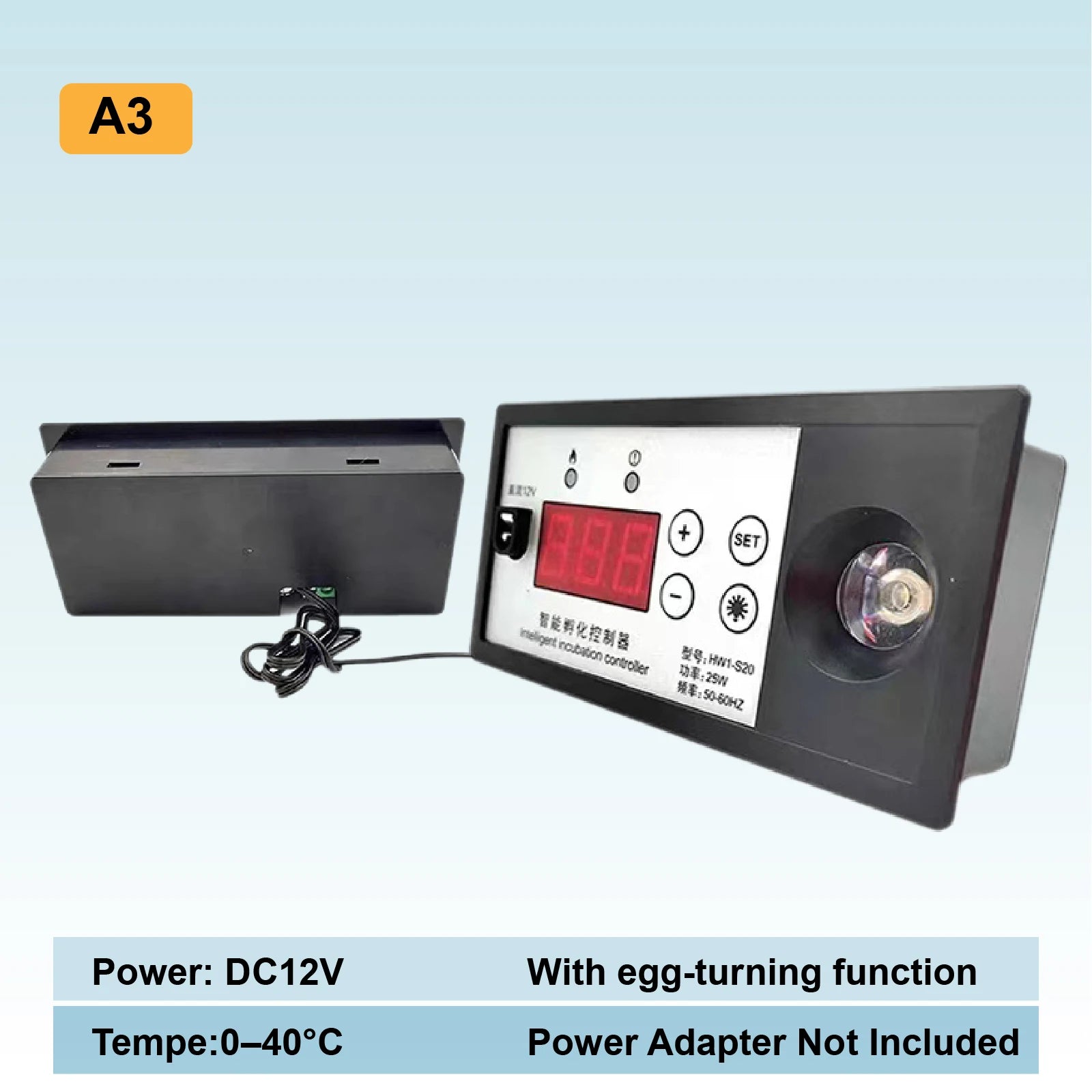 Controlador Digital de Temperatura y Humedad para Incubadora