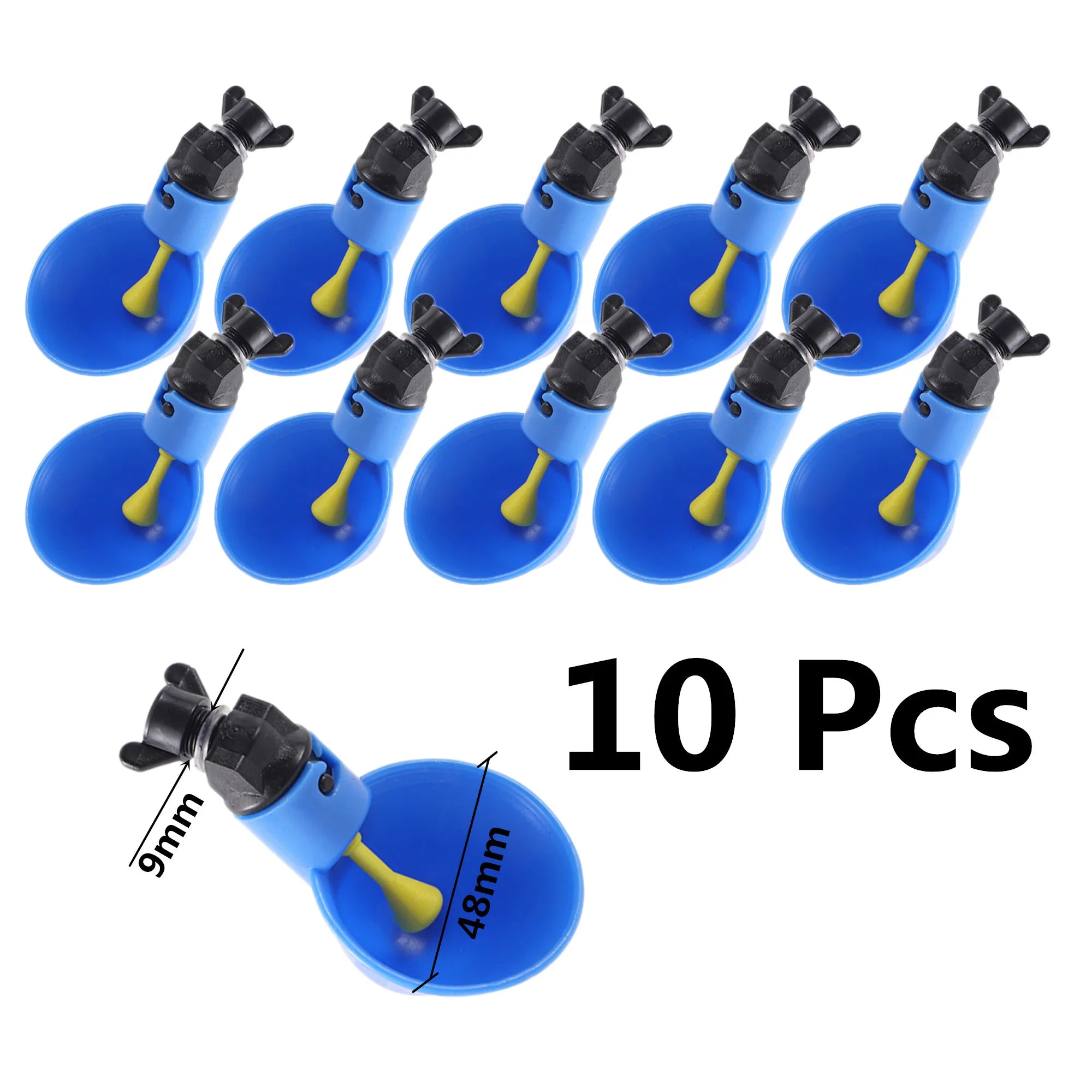 Chicken Feeder Poultry Feeding Supplies DIY Rain Proof Poultry Feeder Port Gravity Feed Kit For Buckets Barrels Bins Troughs