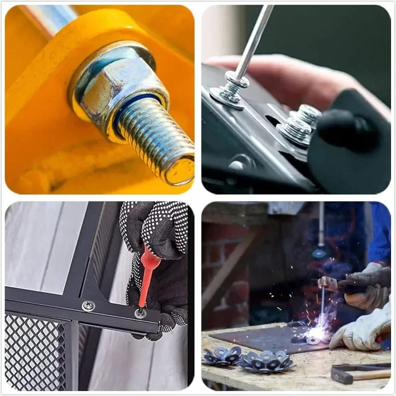 Stainless Steel Washer Kits Thin Smooth Metal Gaskets M6 M3 Plain Snap Washer M2 M2.5 M4 M5 M8 M10 M12 Screw Flat Washers Rings