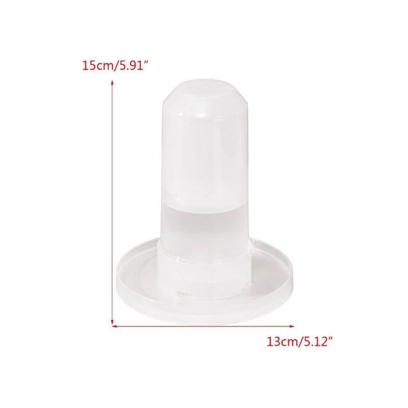 Dispensador Transparente de Agua y Alimento para Aves