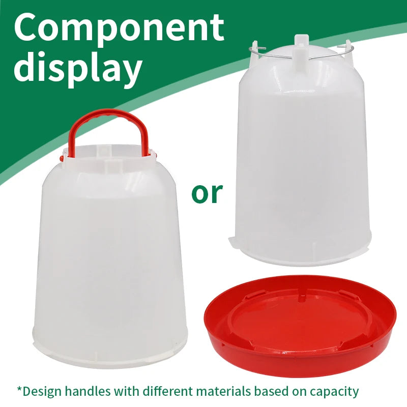 Cubo de agua automático para pollo, dispositivo de alimentación de gallina, gallo, gallina, suministro de agua de granja, 1/1, 5/2/3/4/5/6/8/11/14/16/18L