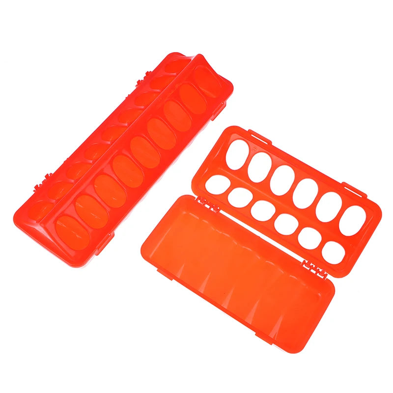 1 Pc Double Row 12/18 Holes Poultry Ground Feeder Plastic Clamshell Feeding Chicken Groove Farm Breeding Supplies