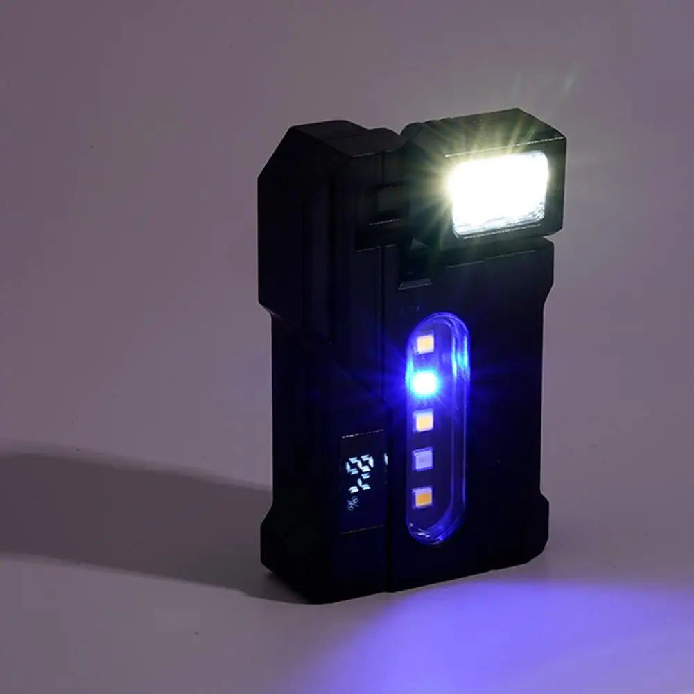 Portable Flashlight Ajustable-angle Magnetic Rechargeable Multifunctional Flashlights Outdoor Red and Blue Warning Work Lights