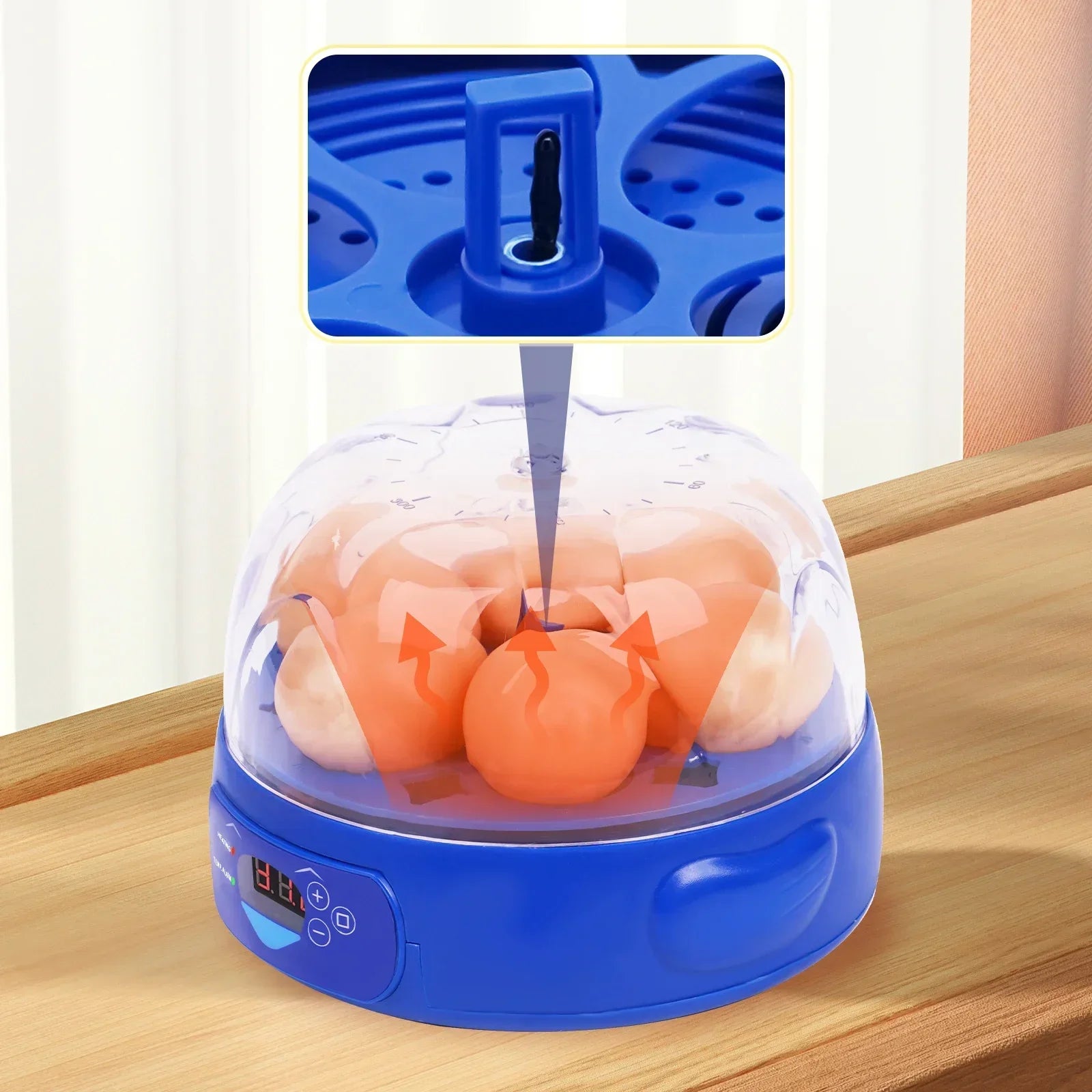 Mini Incubadora Automática 6 Huevos para Gallinas