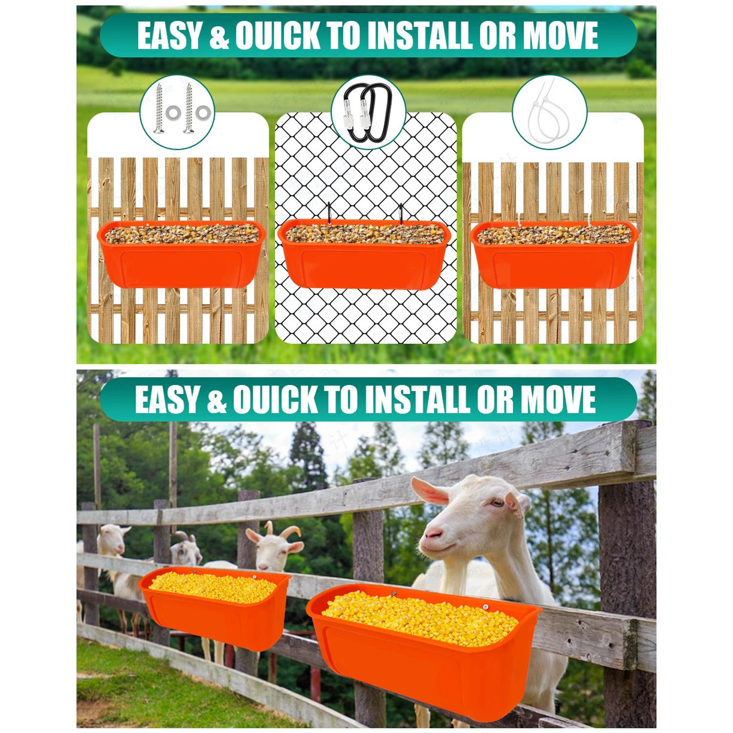 Comedero Colgante Grande para Gallinas Alta Capacidad