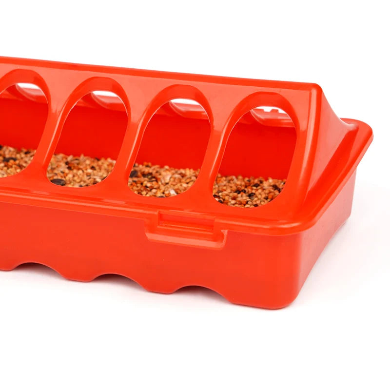 Comedero de Plástico para Aves de Corral