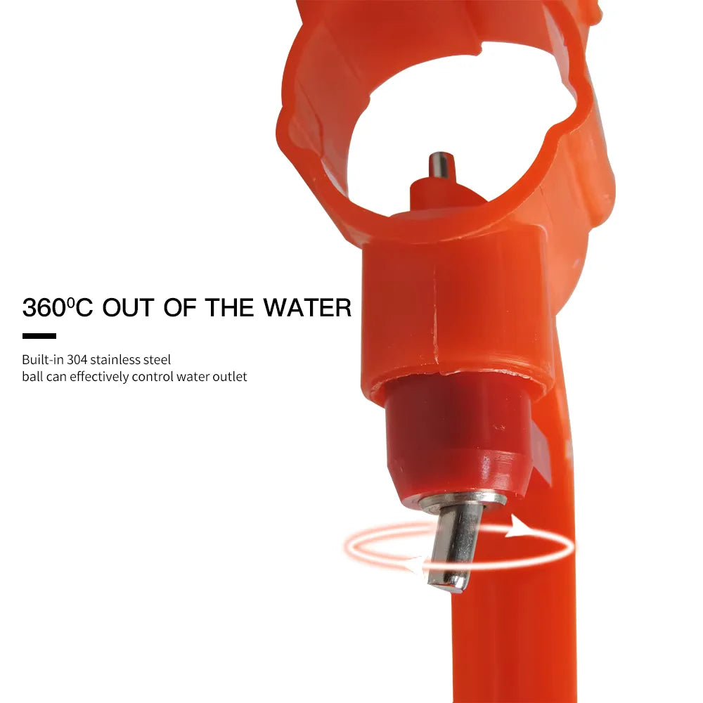 Bebedero Automático con Copa y Válvula 360° para Gallinas