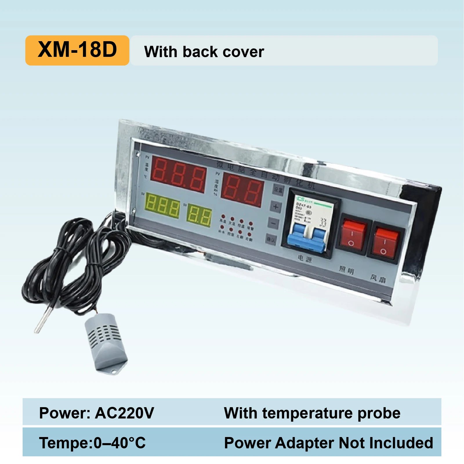 Controlador Digital de Temperatura y Humedad para Incubadora