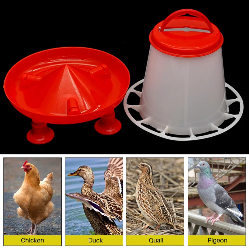 Cubo Comedero para Pollos de 3 kg