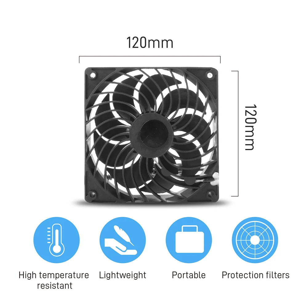 Ventilador Solar de 20W 6V para Exteriores y Mascotas