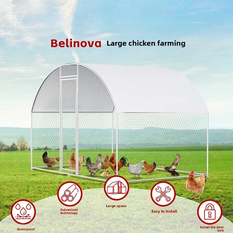 Nido de Cobertizo Exterior para Pollos y Patos