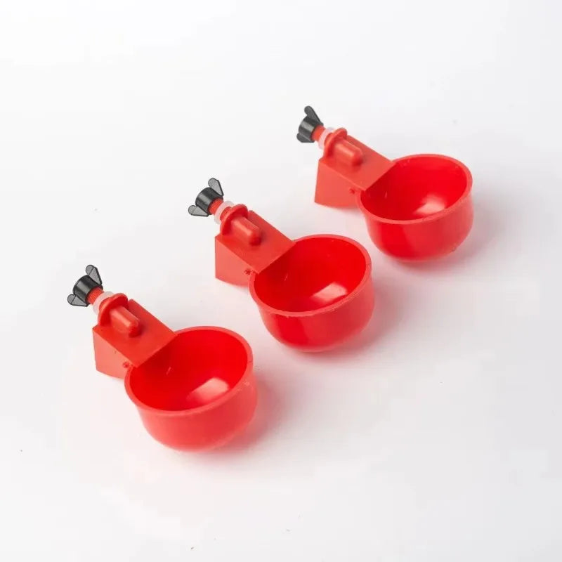 Cuenco para beber pollo, dispensador de agua automático para aves de corral, dispensador de agua automático para palomas, cuenco de alimentación para pollitos pequeños, 2/10 Uds.