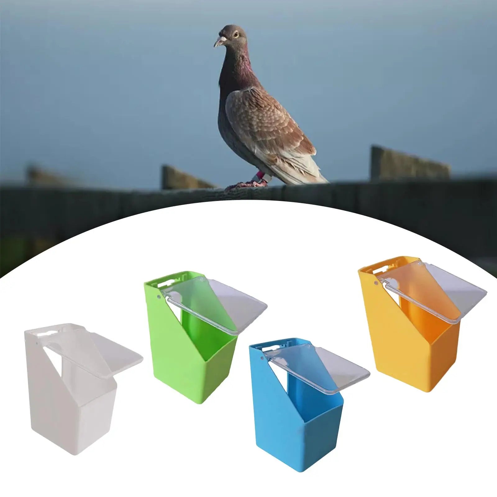 Creative Bird Water Feeder Hanging Poultry Feeder Durable Reliable Household Bird Feeding Trough for Pigeon Birds Budgie Poultry